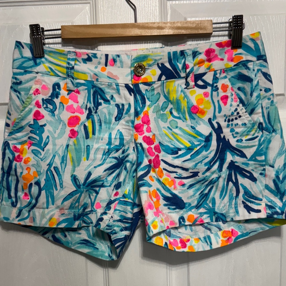 Lilly Pulitzer Colorful Tropical Print Shorts